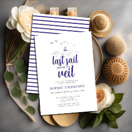 Invitación Clásico Náutico Último Barco de Navegación Fiesta 