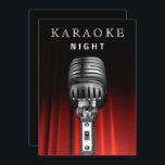 Invitación Clásico negro 30 cumpleaños Fiesta nocturno de Kar<br><div class="desc">Clásico Black 30th Birthday Karaoke Night Party Invitation</div>