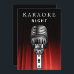 Invitación Clásico negro 30 cumpleaños Fiesta nocturno de Kar<br><div class="desc">Clásico Black 30th Birthday Karaoke Night Party Invitation</div>