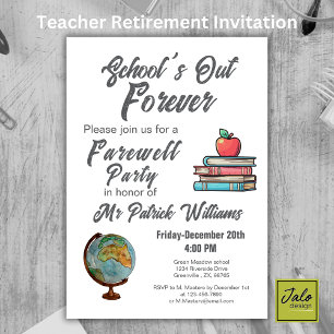 Invitación Clásico nostálgico de retiro de profesores