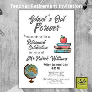Invitación Clásico nostálgico de retiro de profesores