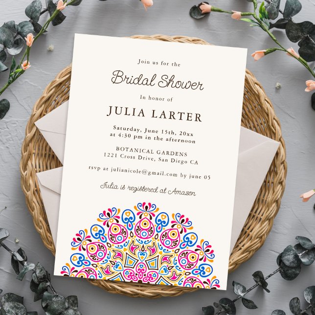 Invitación Clásico Ornate Art Deco Mandala Despedida de Solte (Subido por el creador)