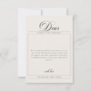 Invitación Clásico Overlay de Caligrafía de Marfil Foto Graci