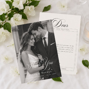 Invitación Clásico Overlay de Caligrafía de Marfil Foto Graci