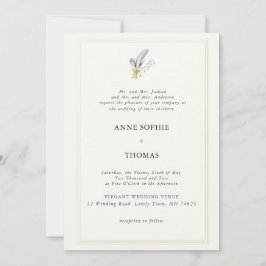 Invitación Clásico Primavera de cuadro formal Lily del Valle