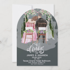 Invitación Clásico Romántico de Boda con Presupuesto