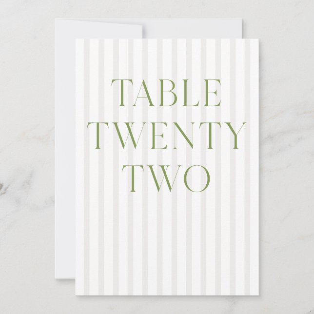 Invitación Clásico Sage Green & Beige Boda 22 (Anverso)