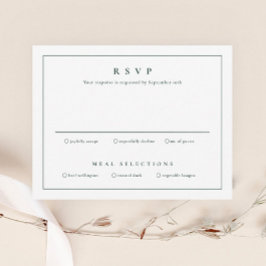 Invitación Clásico Simple Limpio Elegante Boda