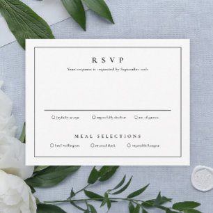 Invitación Clásico Simple Limpio Elegante Boda