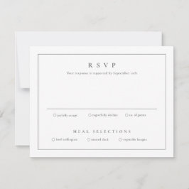 Invitación Clásico Simple Limpio Elegante Boda