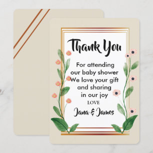 Invitación Clásico y Elegante sofisticado gracias