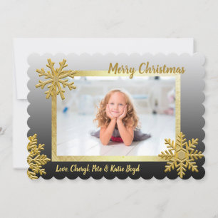 Invitación Clásicos Navidades de fotografía de Personalizado