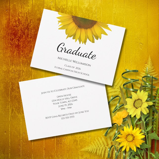 Invitación  Class of 2023 Sunflower Graduation Party  (Subido por el creador)