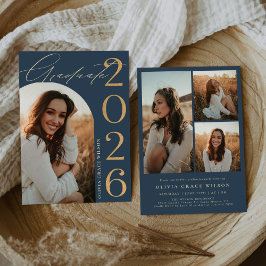 Invitación Class of 2026 Arch Photo Graduation Party