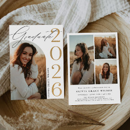 Invitación Class of 2026 Arch Photo Graduation Party