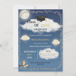 Invitación Class of 2026 Die Cut Graduation
