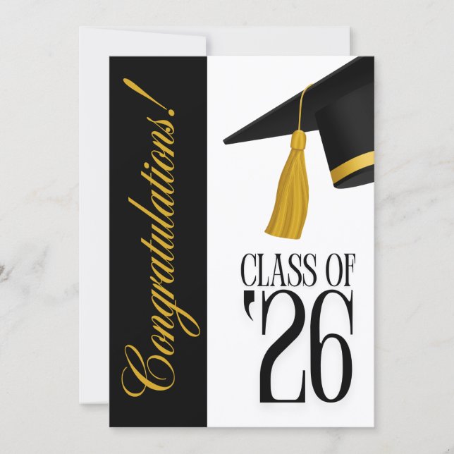 Invitación Class of 2026 Graduation Party Invitation (Anverso)
