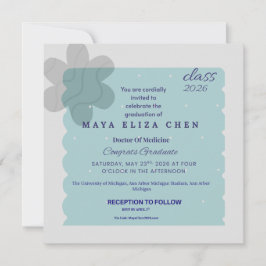Invitación Class of 2026 Graduation Party Invitation | Modern