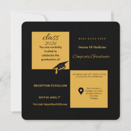 Invitación  Class of 2026 Medical School Invite | Elegant Sq