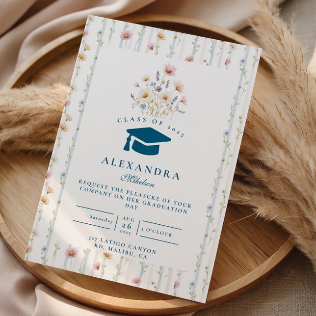 Invitación Classic Botanical Garden Graduation (Subido por el creador)