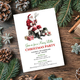 Invitación Classic Cozy Holiday Scene Party Invitation Card