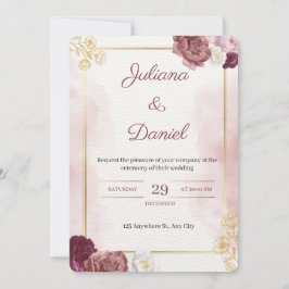 Invitación Classic Elegant Wedding Invitation