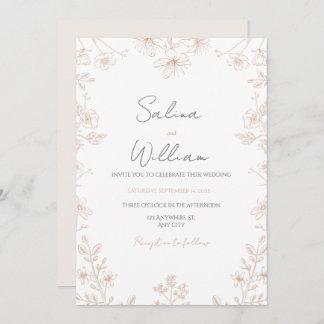 Invitación Classic Elegant Wedding Invitation | Timeless 