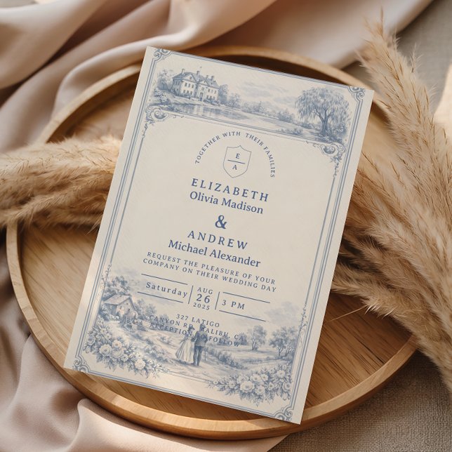 Invitación Classic European Garden Wedding (Subido por el creador)