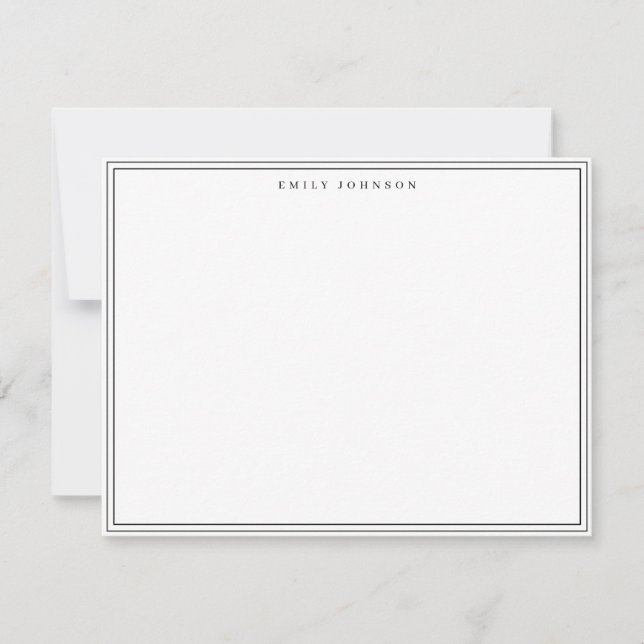 Invitación Classic Frame Note Card (Anverso)