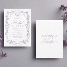 Classic French Victorian Lavender Bridal Shower