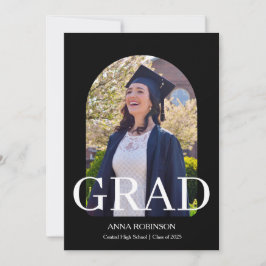 Invitación Classic Graduate Photo Template Graduation