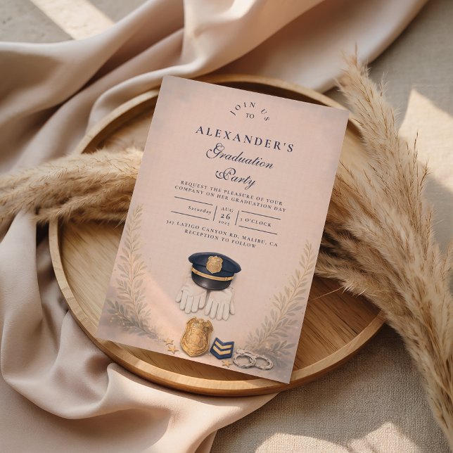 Invitación Classic Law Enforcement Graduation Ceremony (Subido por el creador)