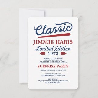 Invitación Classic Limited Edition Funny Cumpleaños