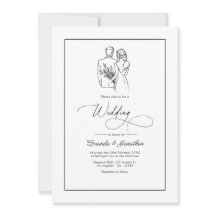 Classic Minimalist Black and White Wedding