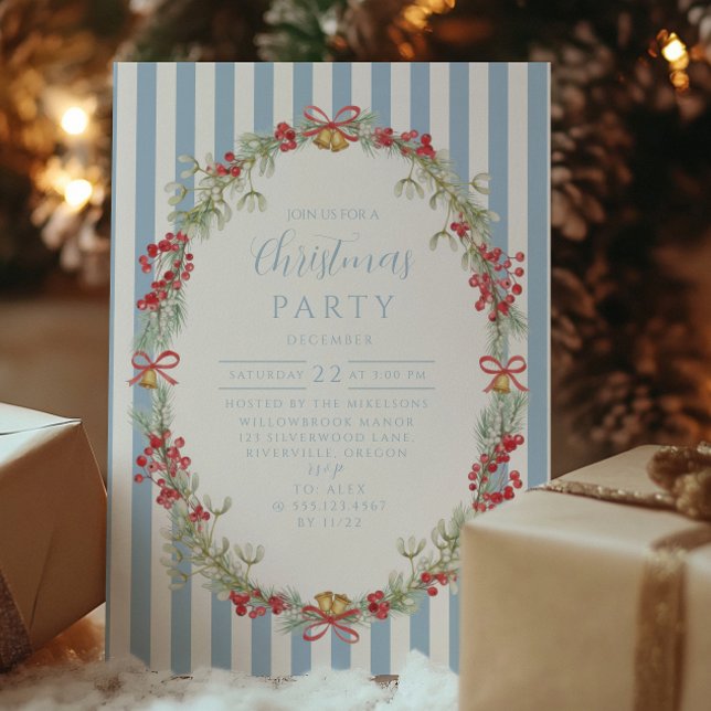 Invitación Classic Pinecone Family Christmas (Subido por el creador)