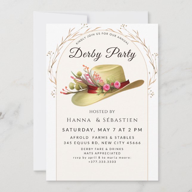 Invitación Classic Race Day Celebration (Anverso)