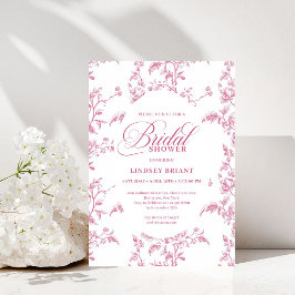 Invitación Classic Rose Pattern Floral Bridal Shower Invites