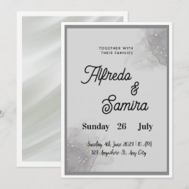 Invitación Classic Script Wedding Invitation