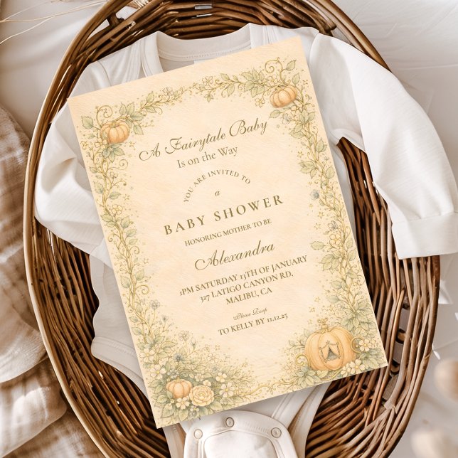 Invitación Classic Storybook Elegance Baby Shower (Subido por el creador)