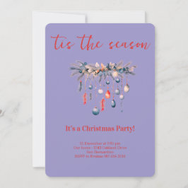 Invitación Classic Tis the Season Holiday Gathering