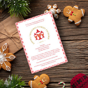 Invitación Classic Traditional Red Christmas Cookie Jar