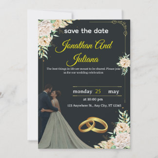 Invitación Classic Wedding Invitation 2025"