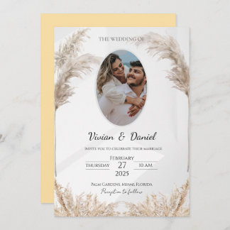Invitación Classical Black & Gold Customizable Wedding