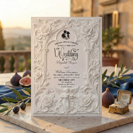 Invitación Classical Rococo Arch Fairytale Columns Wedding