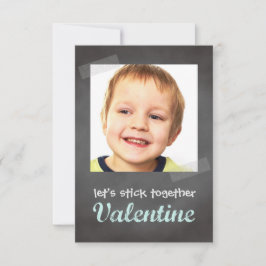 Invitación Classroom valentine exchange foto azul