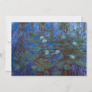Invitación Claude Monet - Blue Water Lilies