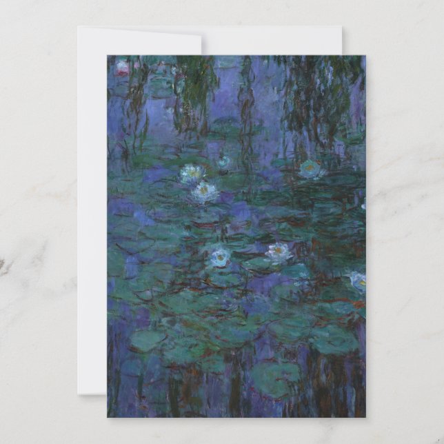 Invitación Claude Monet - Blue Water Lilis (Anverso)