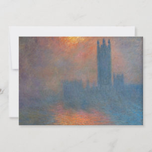 Invitación Claude Monet - Casas del Parlamento Londres