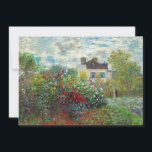 Invitación Claude Monet - El jardín del artista en Argentina<br><div class="desc">El Jardín del Artista en Argenteuil / A Corner of the Garden with Dahlias - Claude Monet,  Oil on Canvas,  1873</div>