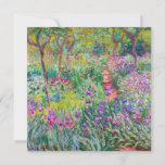 Invitación Claude Monet - El jardín del Iris en Giverny<br><div class="desc">El Jardín Iris de Giverny / El Jardín del Artista en Giverny - Claude Monet,  1899-1900</div>